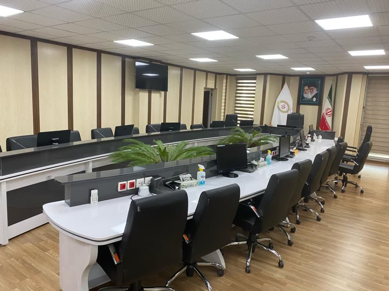 دوربین دار کردن سالن کنفرانس بانک ملی قزوین